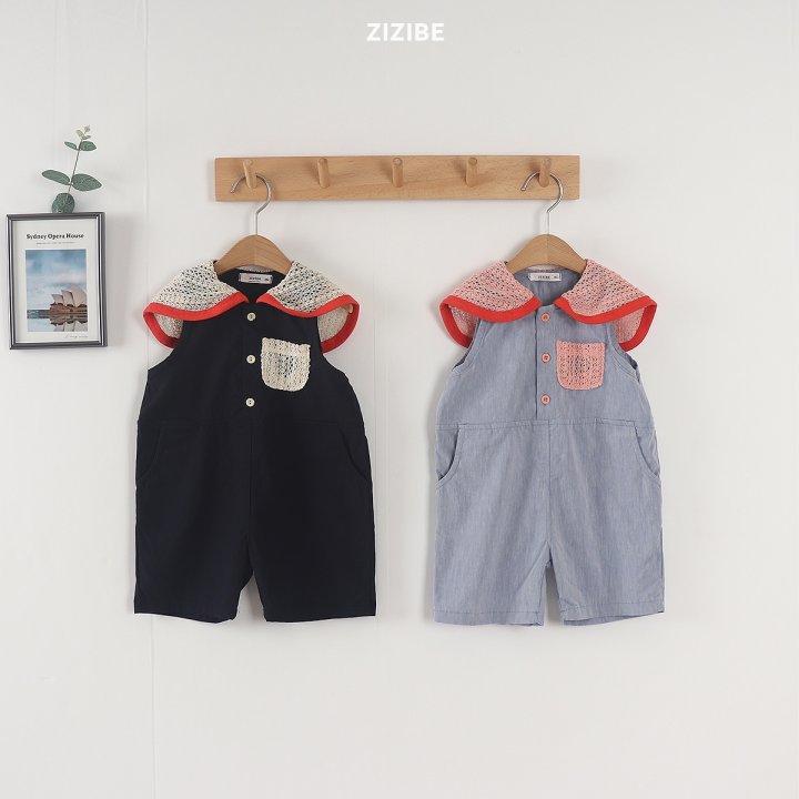 Zizibe - Korean Baby Fashion - #babyootd - Span Pocket Jumpsuit - 3