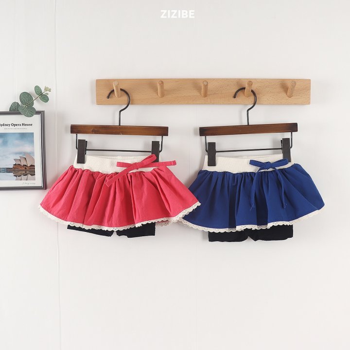 Zizibe - Korean Baby Fashion - #babyootd - Span Lace Pleated Skirt