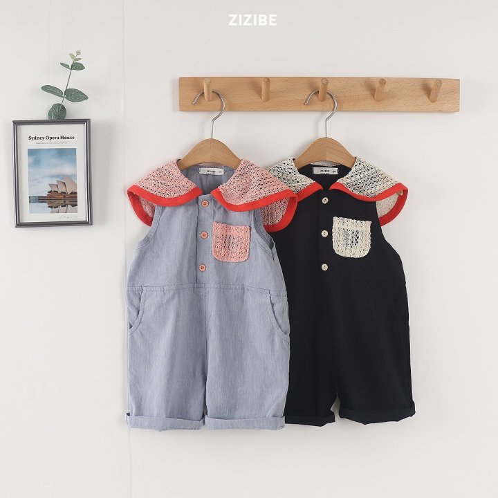 Zizibe - Korean Baby Fashion - #babyootd - Span Pocket Jumpsuit - 4