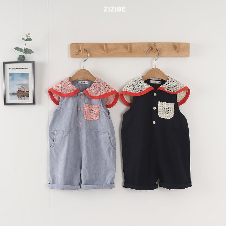 Zizibe - Korean Baby Fashion - #babyoutfit - Span Pocket Jumpsuit - 5
