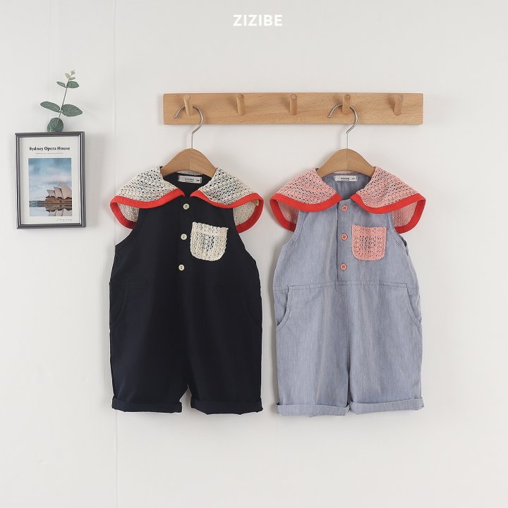 Zizibe - Korean Baby Fashion - #onlinebabyshop - Span Pocket Jumpsuit - 8