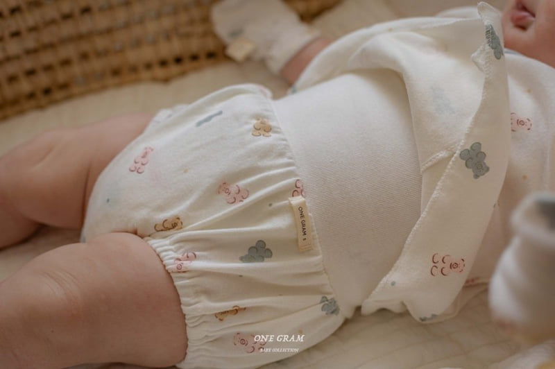 1 Gram - Korean Baby Fashion - #babyboutique - Bobo Bonnet Bloomer Set - 8