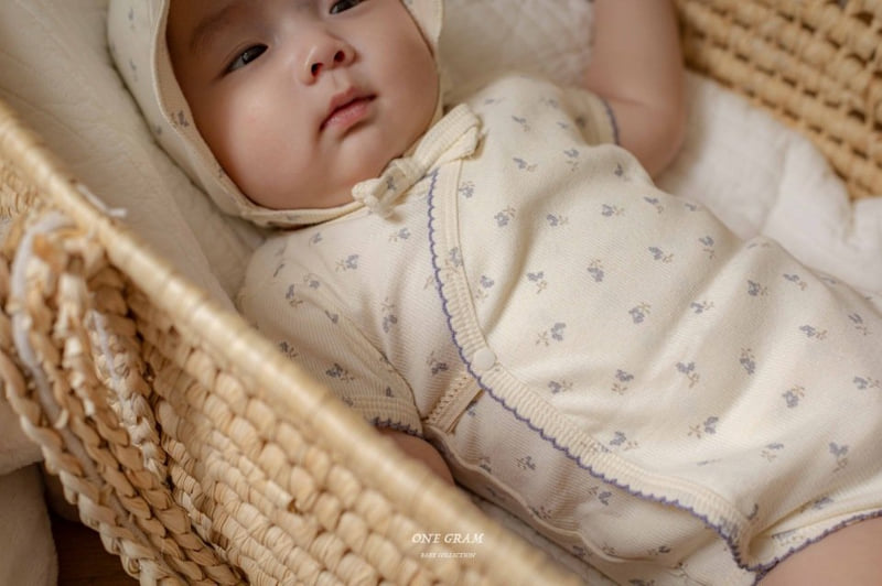 1 Gram - Korean Baby Fashion - #babyboutiqueclothing - Ale Bonnet Suit - 5