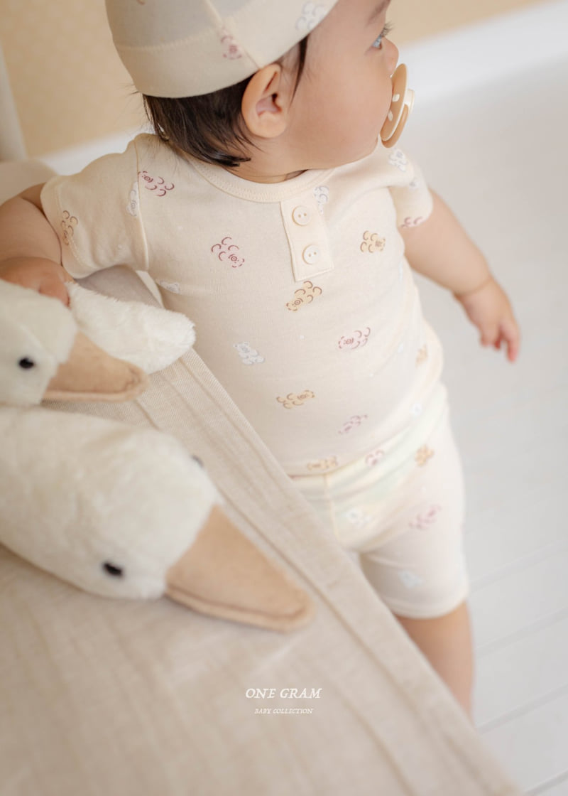 1 Gram - Korean Baby Fashion - #babyboutiqueclothing - Bobo Top Bottom Set - 8