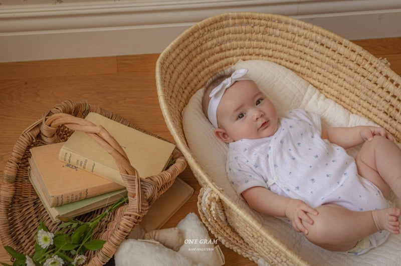 1 Gram - Korean Baby Fashion - #babyboutiqueclothing - Riv Bonnet Suit - 3