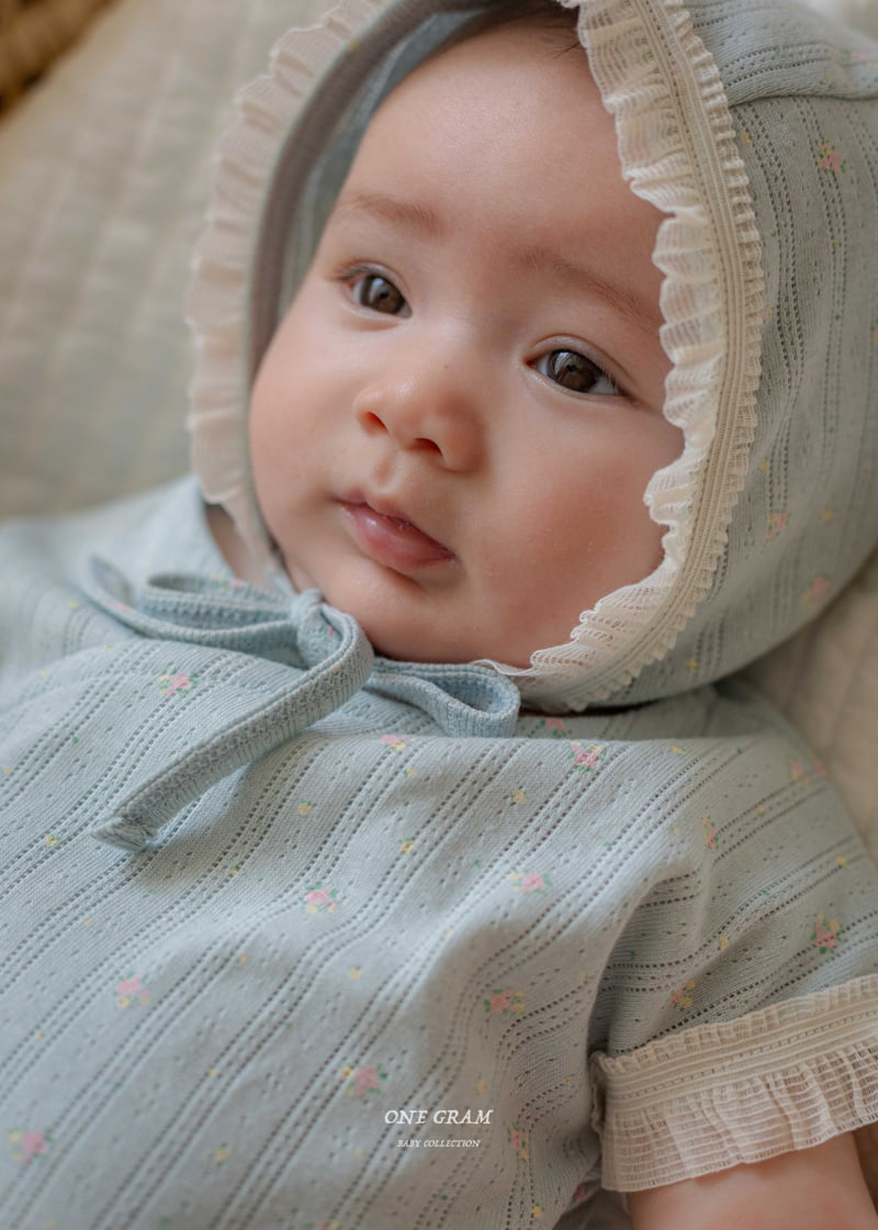 1 Gram - Korean Baby Fashion - #babyboutiqueclothing - Angela Bonnet Suit - 3