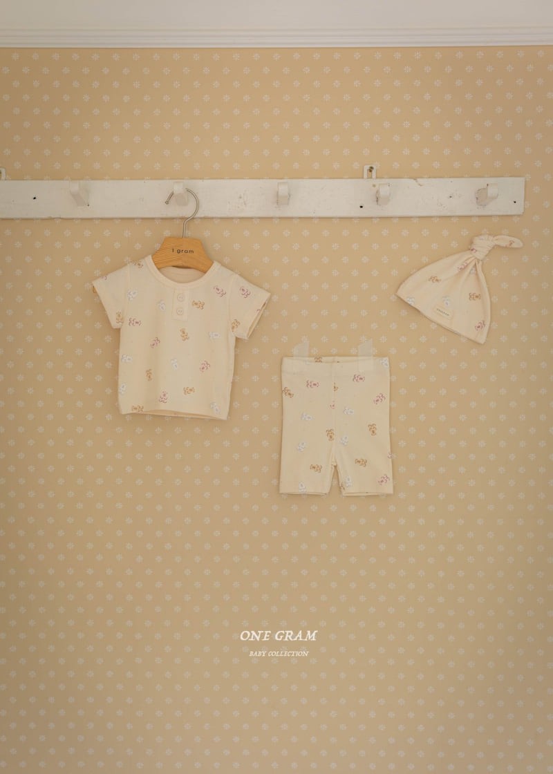 1 Gram - Korean Baby Fashion - #babyclothing - Bobo Top Bottom Set - 9