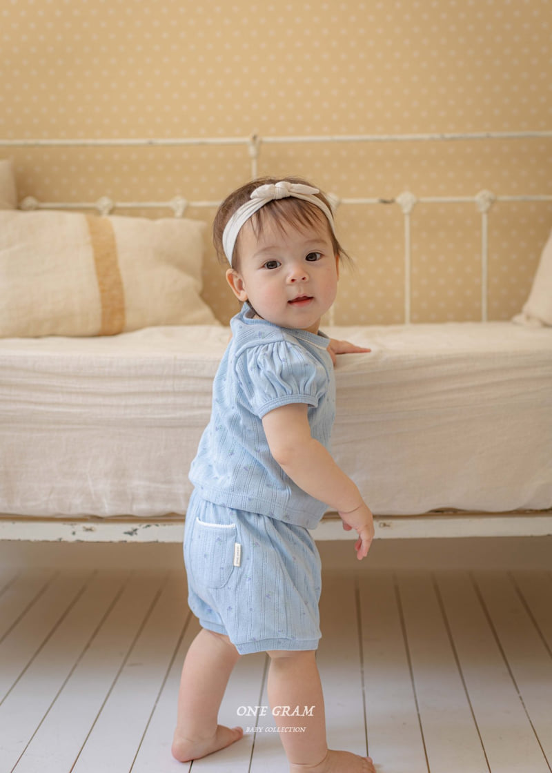 1 Gram - Korean Baby Fashion - #babyclothing - Riv Top Bottom Set - 3