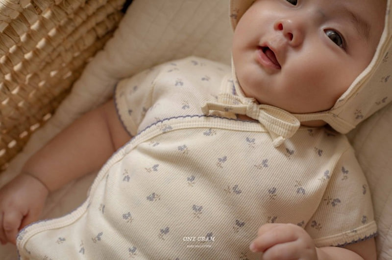 1 Gram - Korean Baby Fashion - #babyfashion - Ale Bonnet Suit - 7