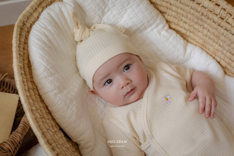 1 Gram - Korean Baby Fashion - #babyfashion - Daisy Bonnet Suit - 3