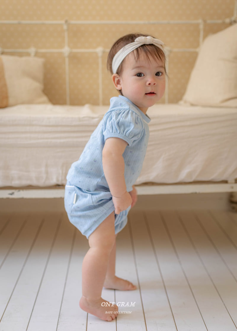 1 Gram - Korean Baby Fashion - #babyclothing - Riv Top Bottom Set - 4