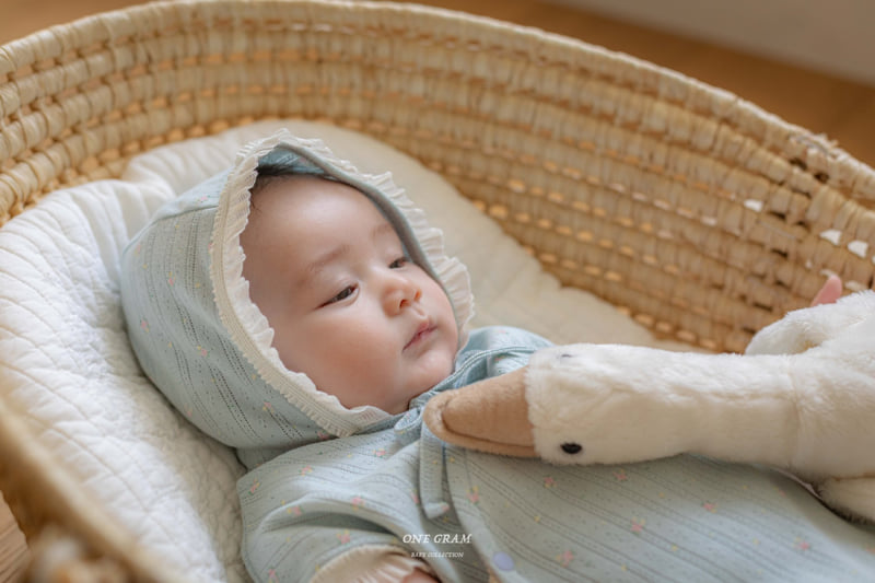 1 Gram - Korean Baby Fashion - #babyfashion - Angela Bonnet Suit - 5