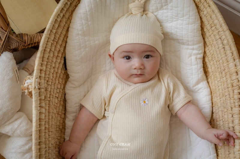 1 Gram - Korean Baby Fashion - #babygirlfashion - Daisy Bonnet Suit - 5