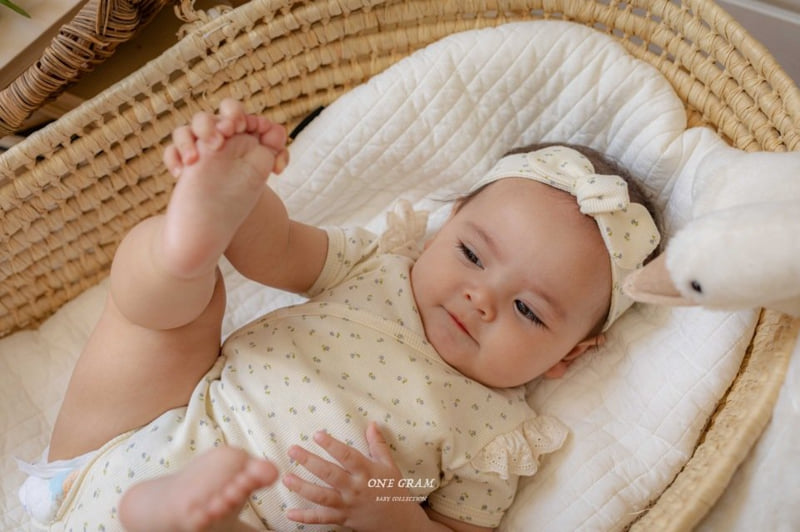 1 Gram - Korean Baby Fashion - #babyfever - Saint Bonnet Suit - 4