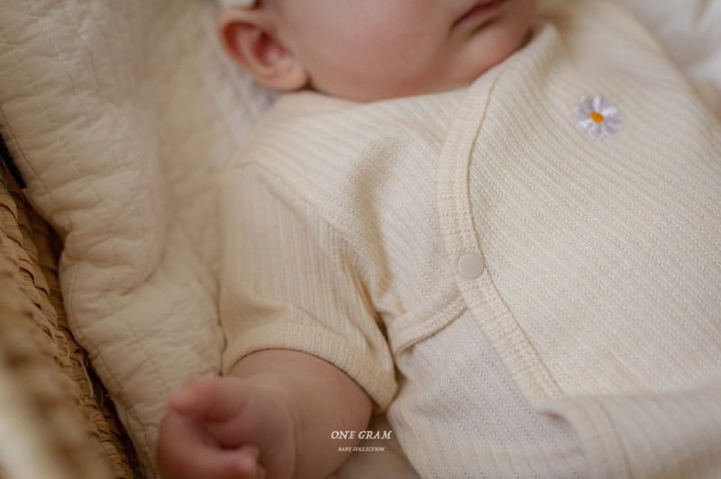1 Gram - Korean Baby Fashion - #babylifestyle - Daisy Bonnet Suit - 6