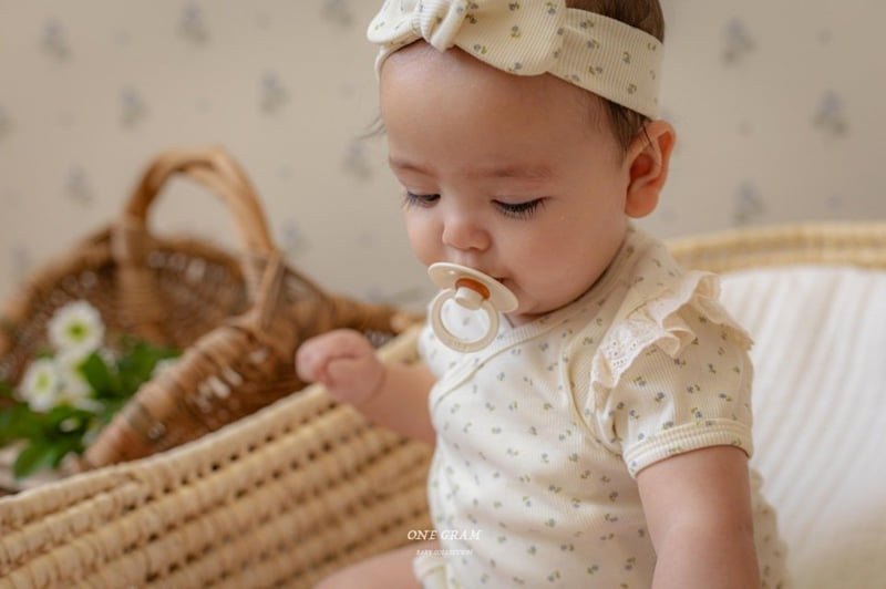 1 Gram - Korean Baby Fashion - #babylifestyle - Saint Bonnet Suit - 5