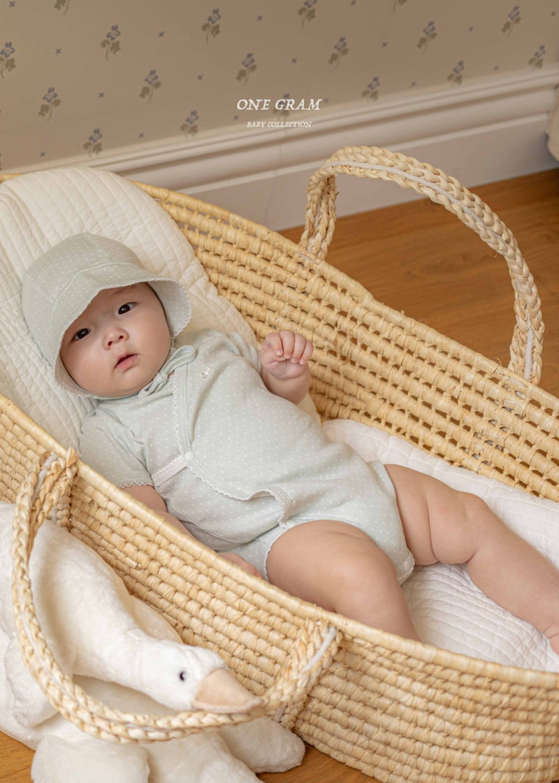 1 Gram - Korean Baby Fashion - #babyoninstagram - Rouge Bonnet Suit - 3