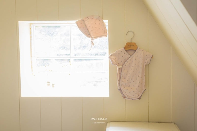 1 Gram - Korean Baby Fashion - #babyootd - Ale Bonnet Suit - 12