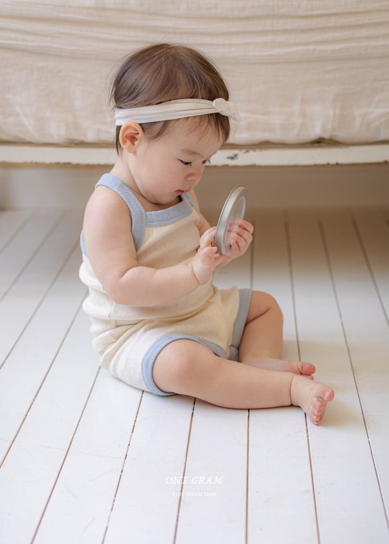 1 Gram - Korean Baby Fashion - #babyootd - Monica Top Bottom Set - 3