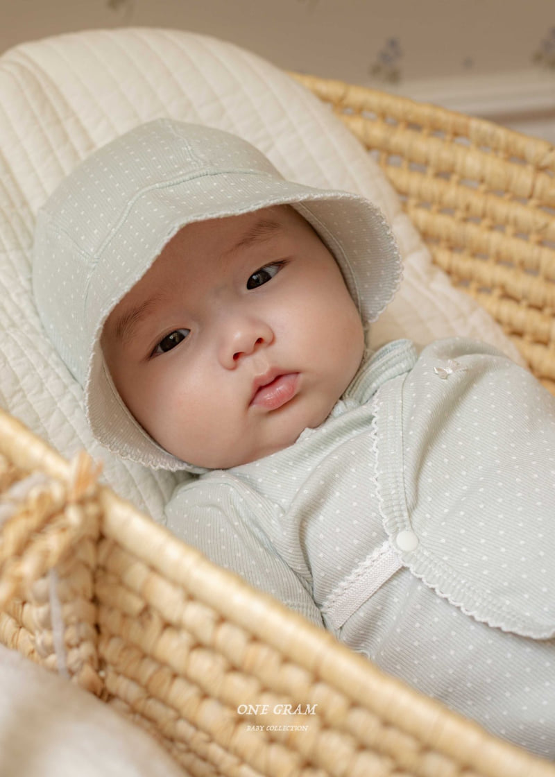 1 Gram - Korean Baby Fashion - #babyoninstagram - Rouge Bonnet Suit - 4