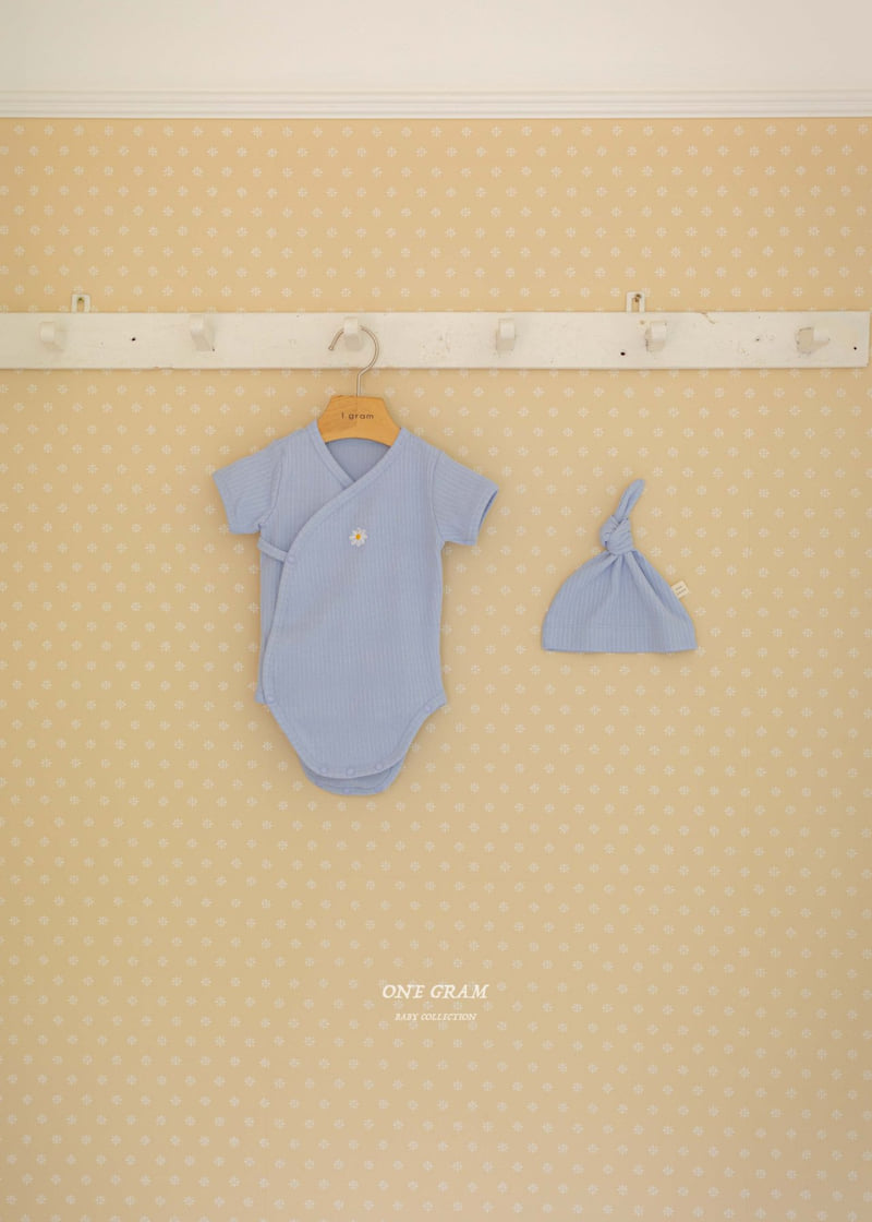 1 Gram - Korean Baby Fashion - #babyoutfit - Daisy Bonnet Suit - 10