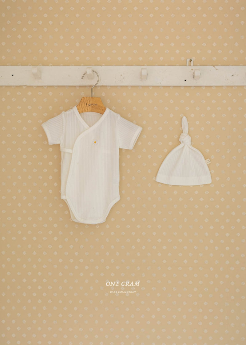 1 Gram - Korean Baby Fashion - #babyoutfit - Daisy Bonnet Suit - 9