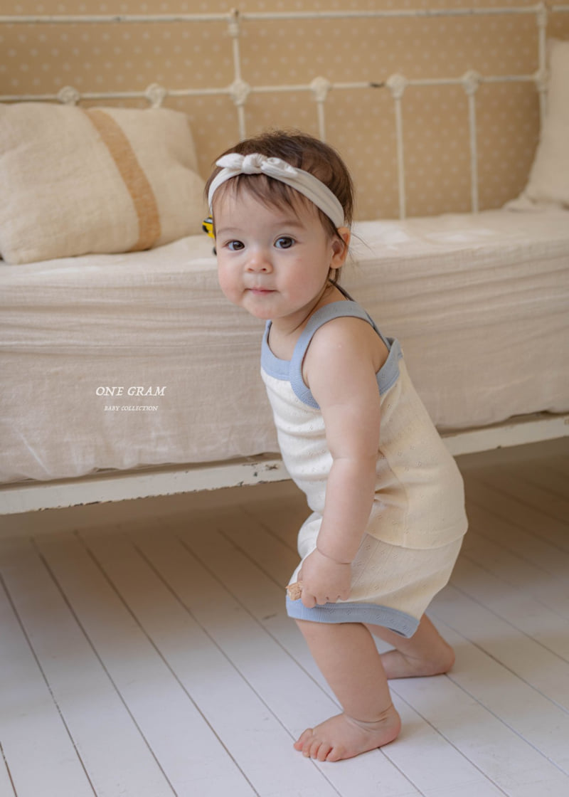 1 Gram - Korean Baby Fashion - #babyoutfit - Monica Top Bottom Set - 5