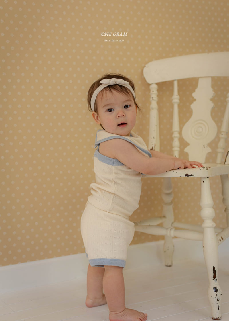 1 Gram - Korean Baby Fashion - #babyoutfit - Monica Bib - 4