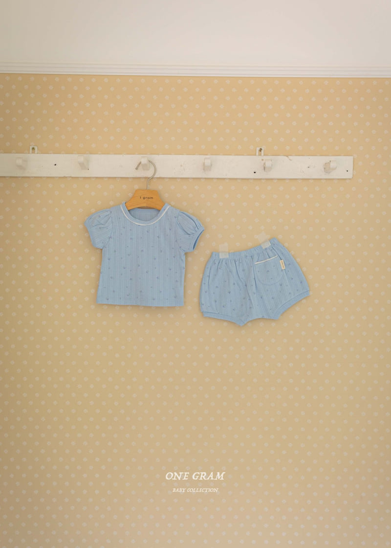 1 Gram - Korean Baby Fashion - #babyoutfit - Riv Top Bottom Set - 10