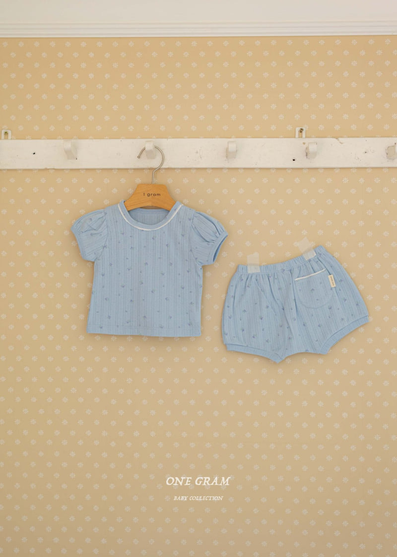 1 Gram - Korean Baby Fashion - #babyoutfit - Riv Top Bottom Set - 11