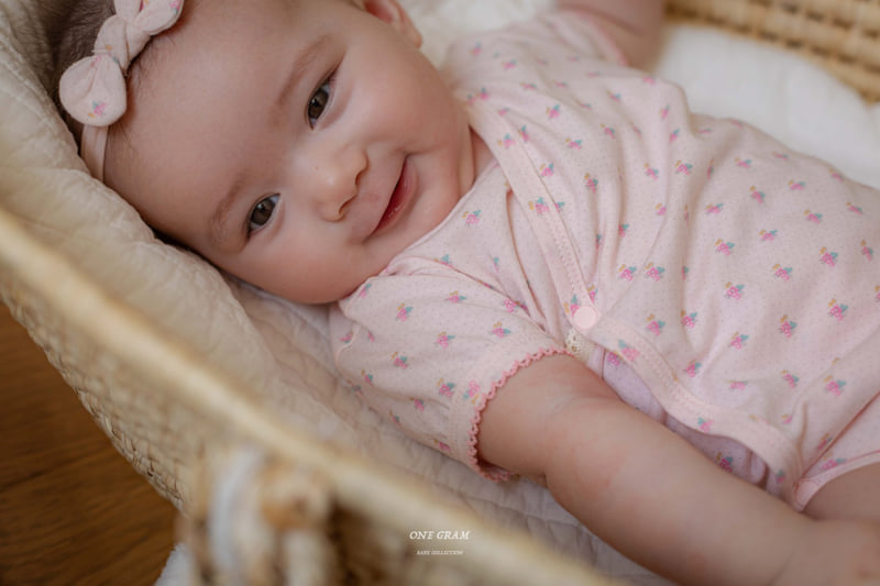 1 Gram - Korean Baby Fashion - #babyoutfit - Liz Bonnet Suit - 2