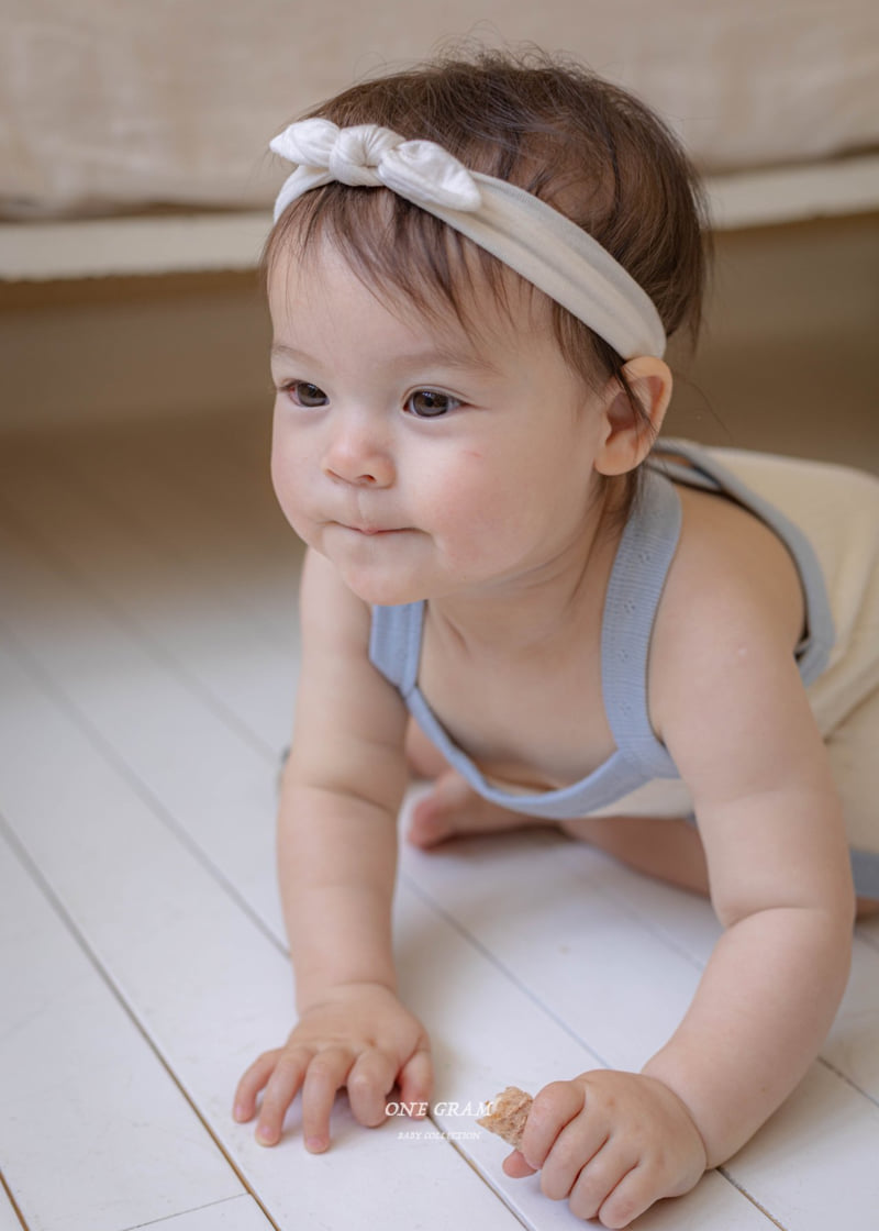 1 Gram - Korean Baby Fashion - #babywear - Monica Top Bottom Set - 6