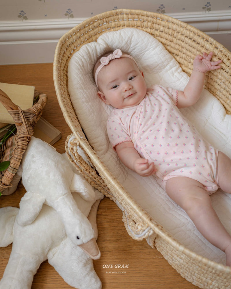 1 Gram - Korean Baby Fashion - #babyoutfit - Liz Bonnet Suit - 4