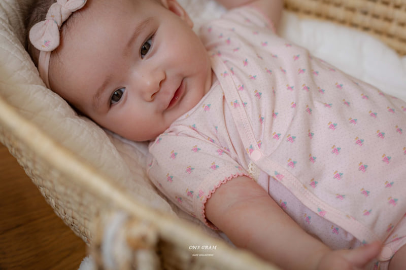 1 Gram - Korean Baby Fashion - #onlinebabyboutique - Liz Bonnet Suit - 5