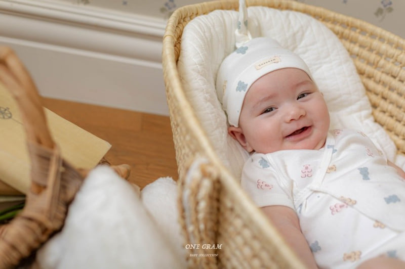 1 Gram - Korean Baby Fashion - #onlinebabyshop - Bobo Bonnet Bloomer Set - 6