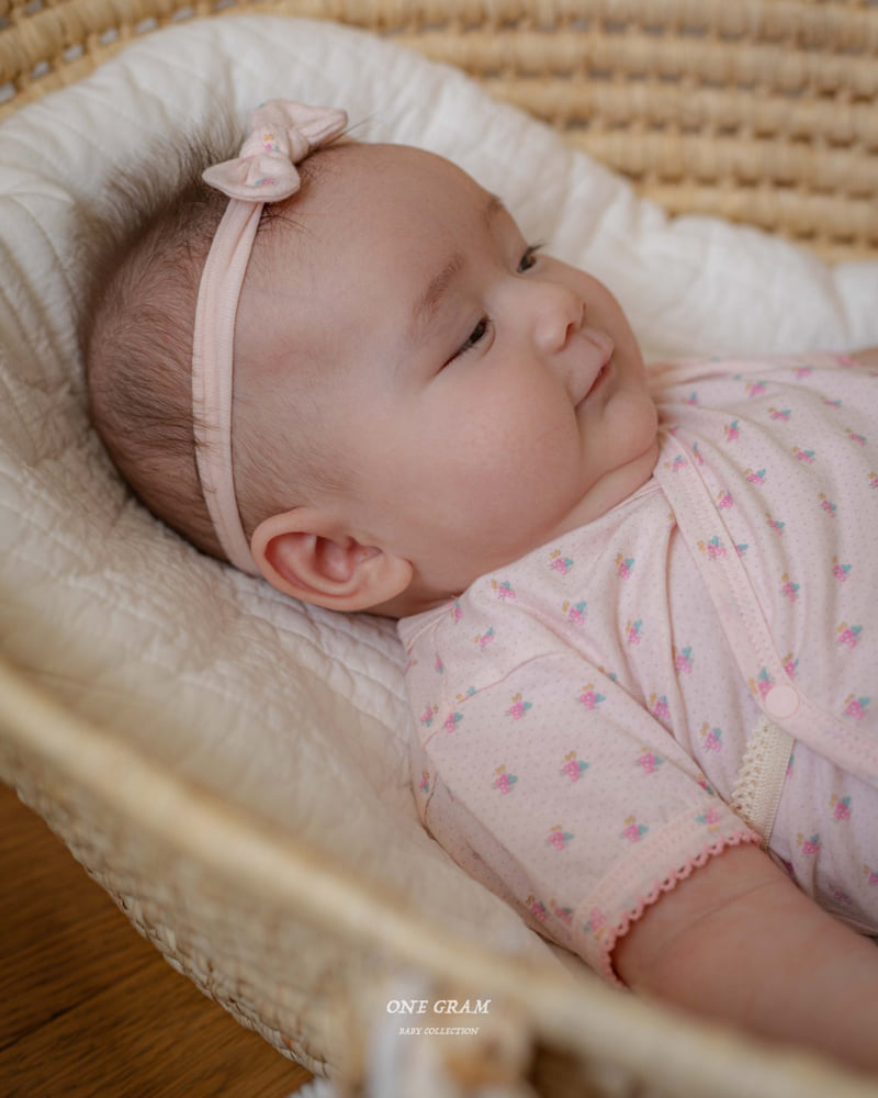 1 Gram - Korean Baby Fashion - #onlinebabyshop - Liz Bonnet Suit - 6