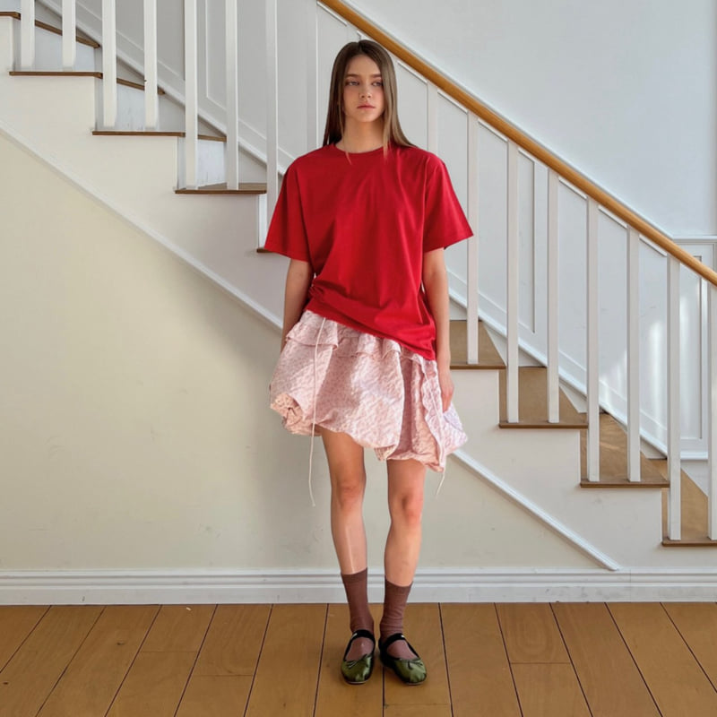 140 Avenue - Korean Women Fashion - #momslook - Daily Short Sleeve Tee - 7
