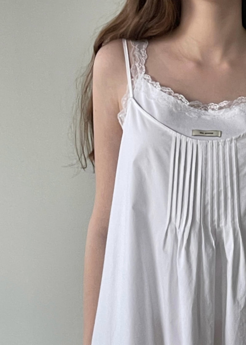 140 Avenue - Korean Women Fashion - #momslook - Pin-Tuck String One-piece - 12