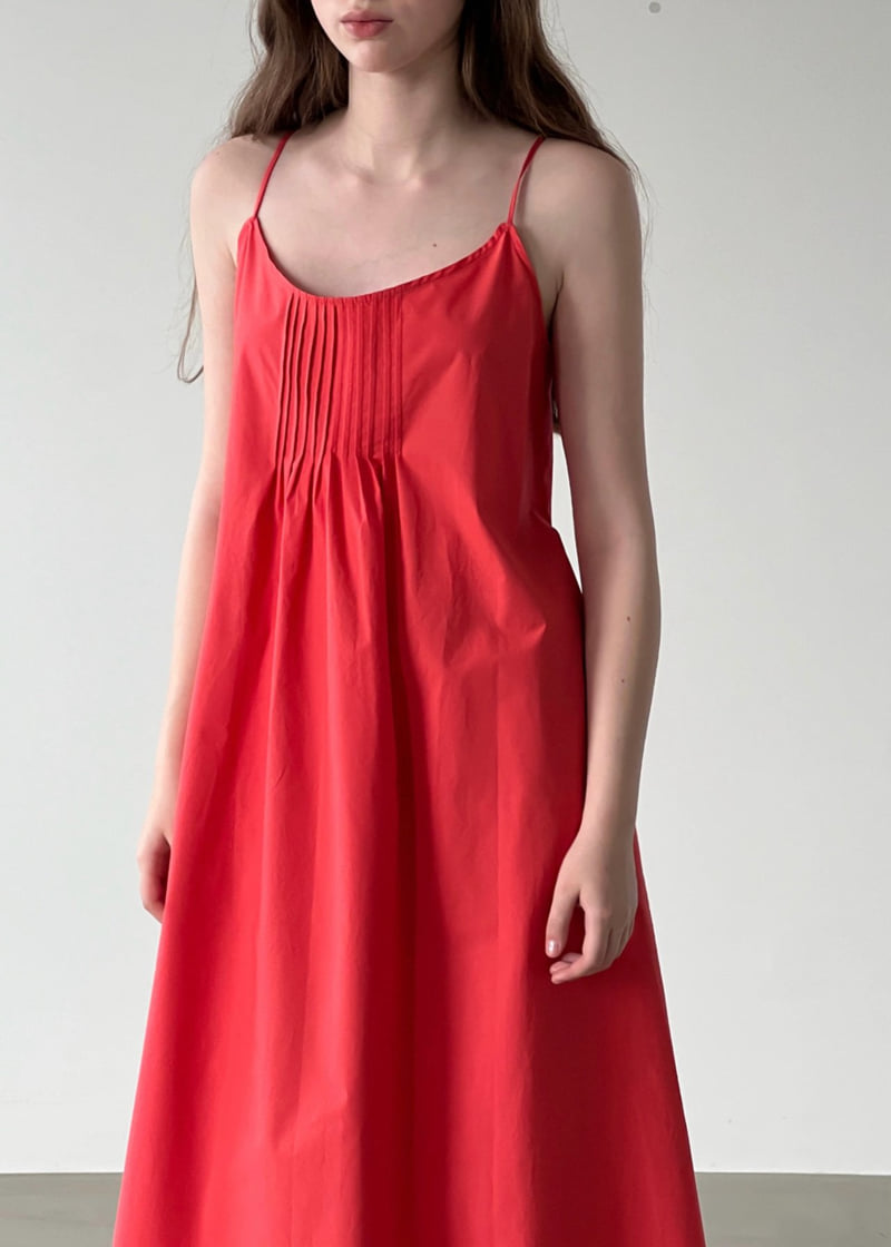 140 Avenue - Korean Women Fashion - #momslook - Pin-Tuck String One-piece - 8