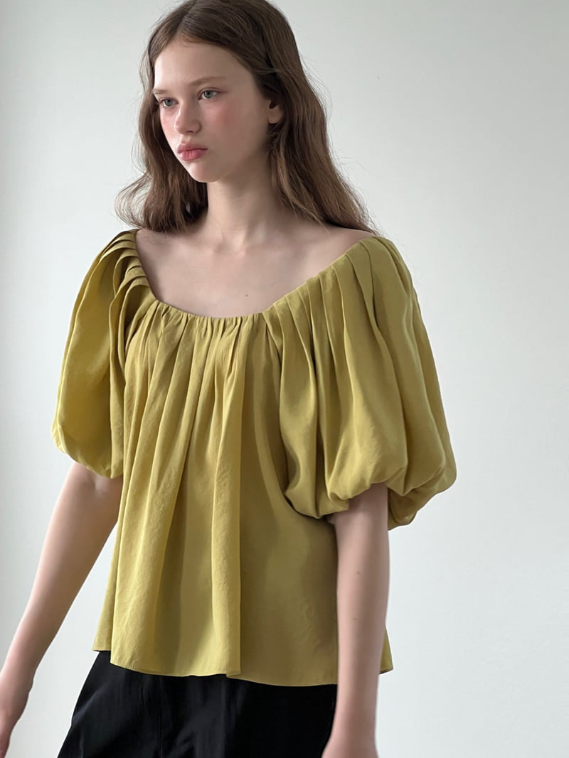 140 Avenue - Korean Women Fashion - #momslook - Berry Pleated Blouse - 11