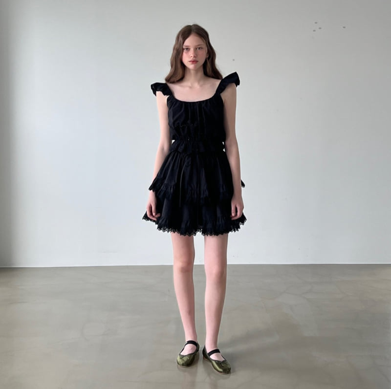 140 Avenue - Korean Women Fashion - #momslook - Double Shirred Tiered Skirt - 3