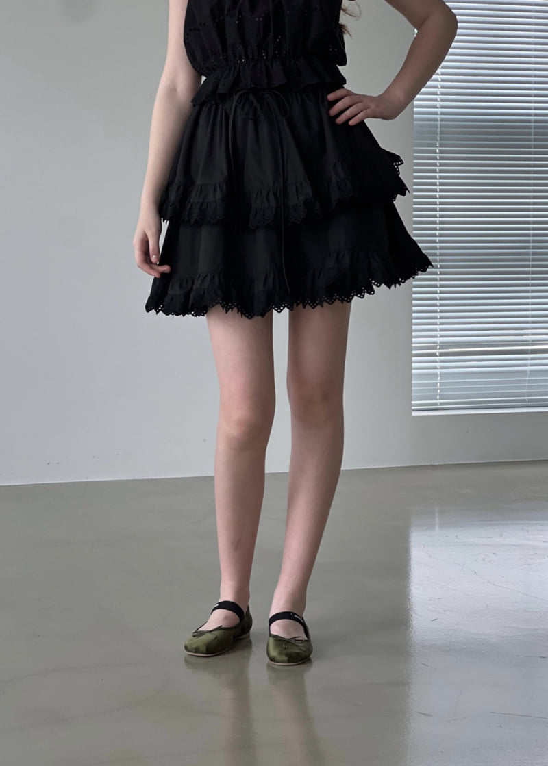 140 Avenue - Korean Women Fashion - #momslook - Double Shirred Tiered Skirt - 5