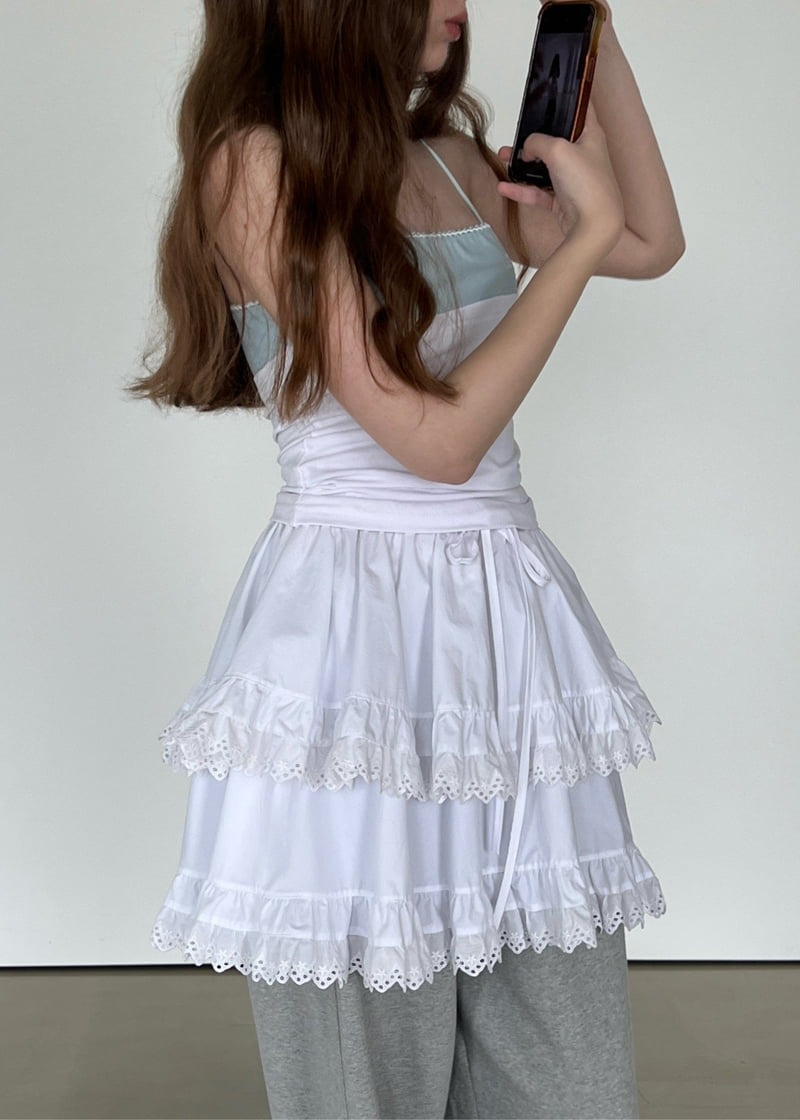 140 Avenue - Korean Women Fashion - #momslook - Double Shirred Tiered Skirt - 9