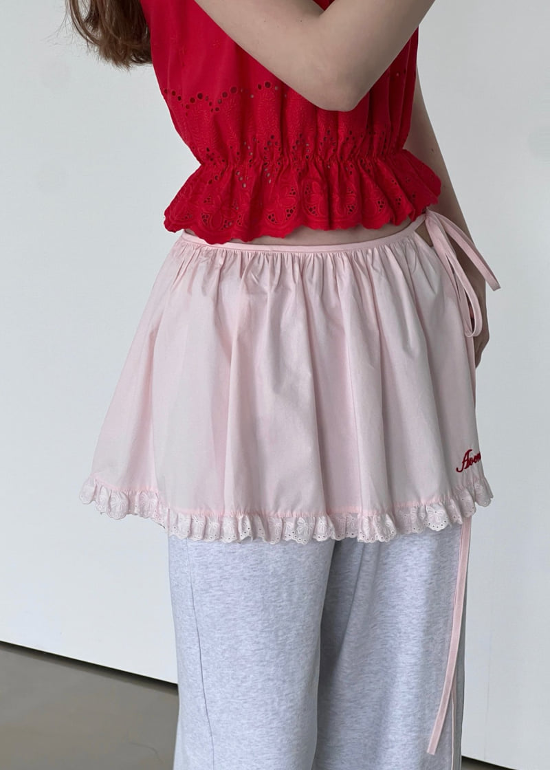 140 Avenue - Korean Women Fashion - #momslook - Embroidered Wrap Skirt - 3