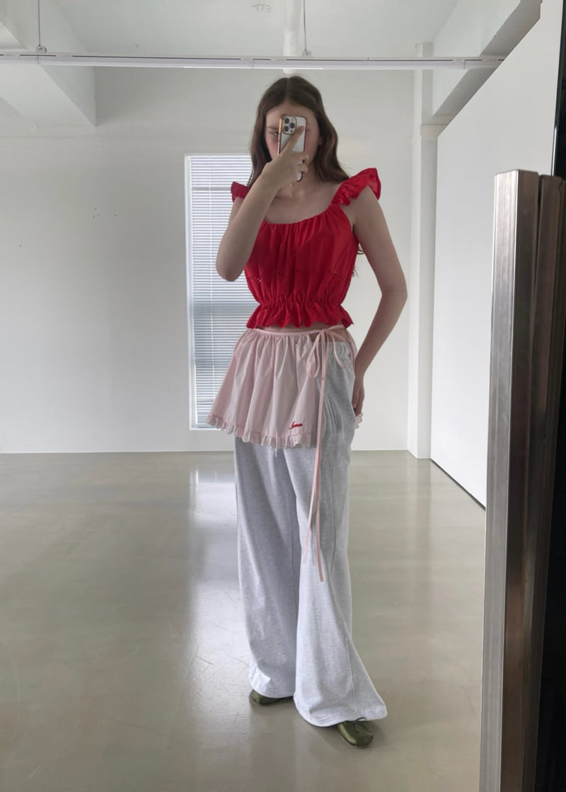 140 Avenue - Korean Women Fashion - #momslook - Embroidered Wrap Skirt - 5