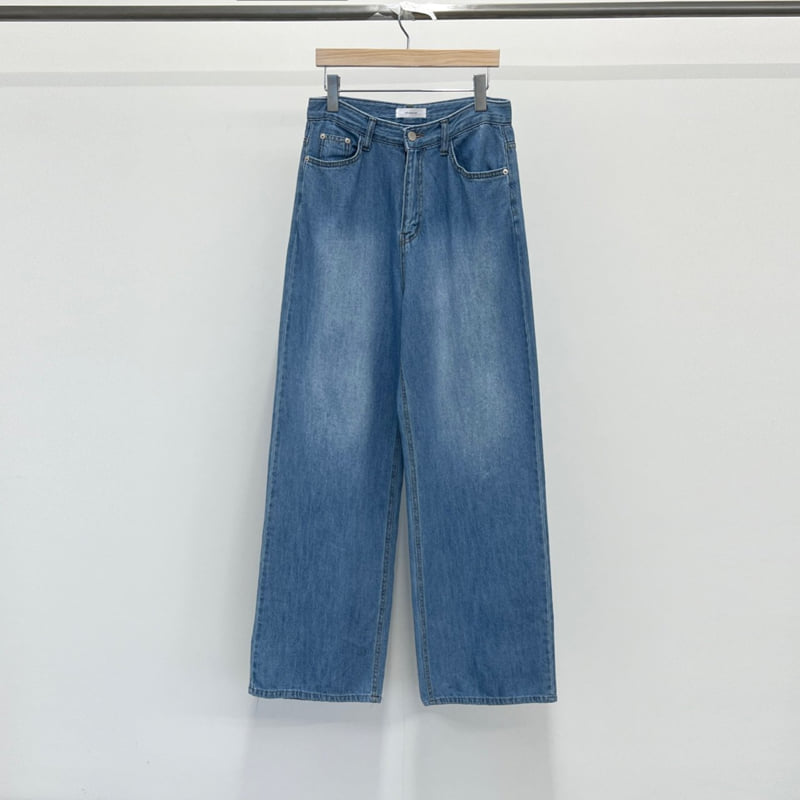 140 Avenue - Korean Women Fashion - #momslook - Linen Straight Denim