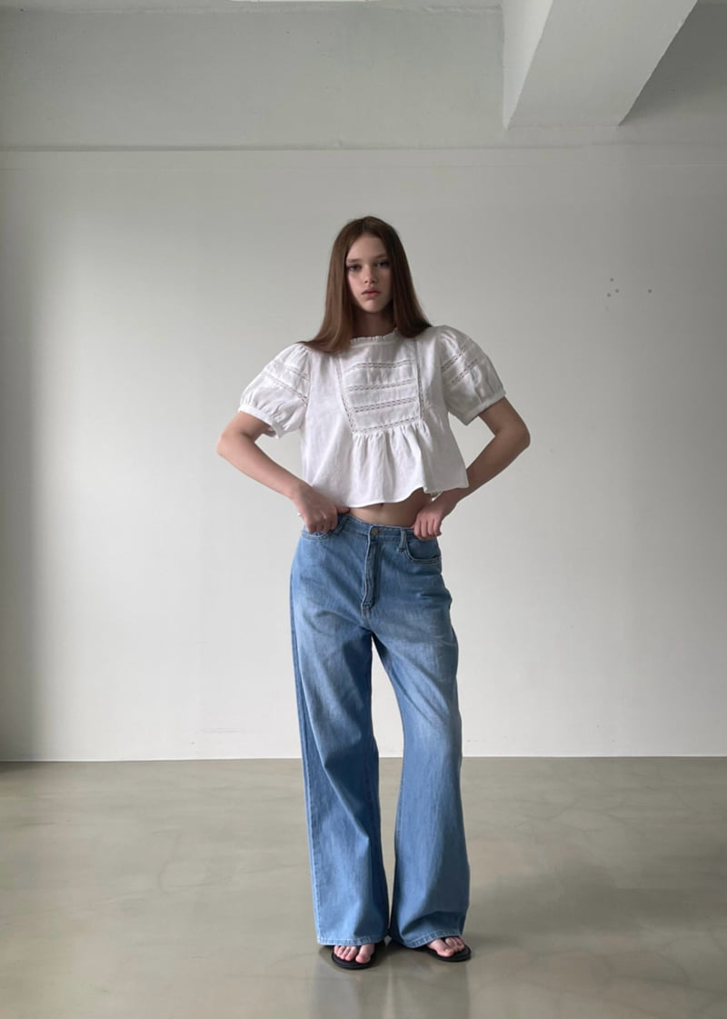 140 Avenue - Korean Women Fashion - #momslook - Linen Straight Denim - 11