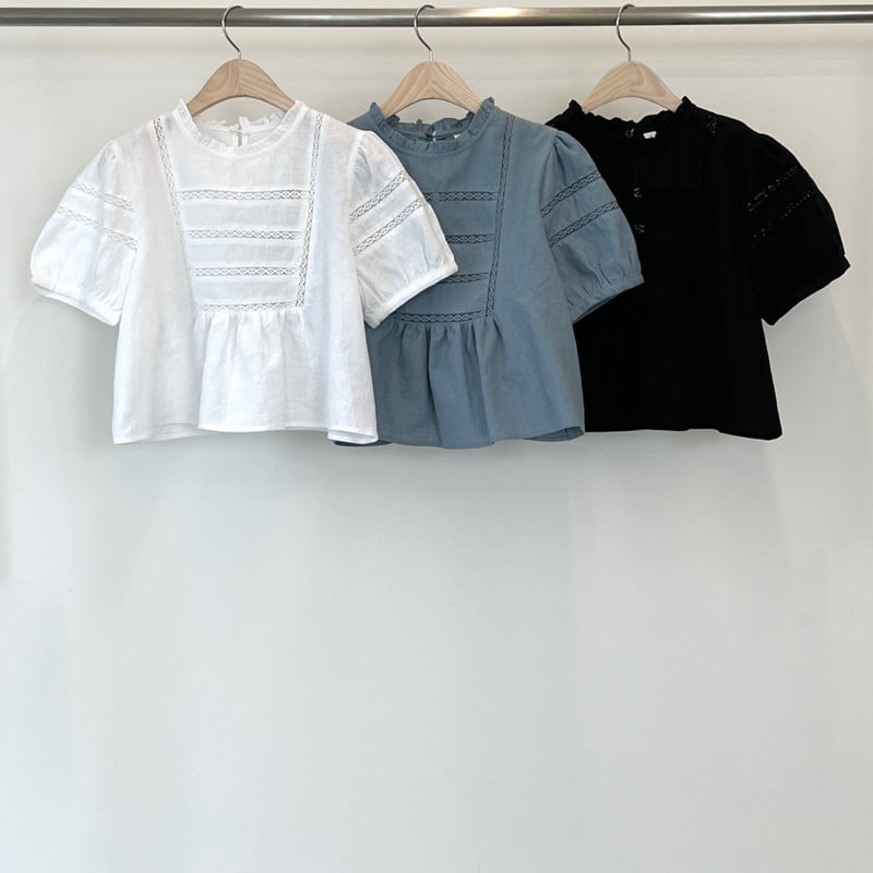 140 Avenue - Korean Women Fashion - #momslook - Linen Torsion Blouse