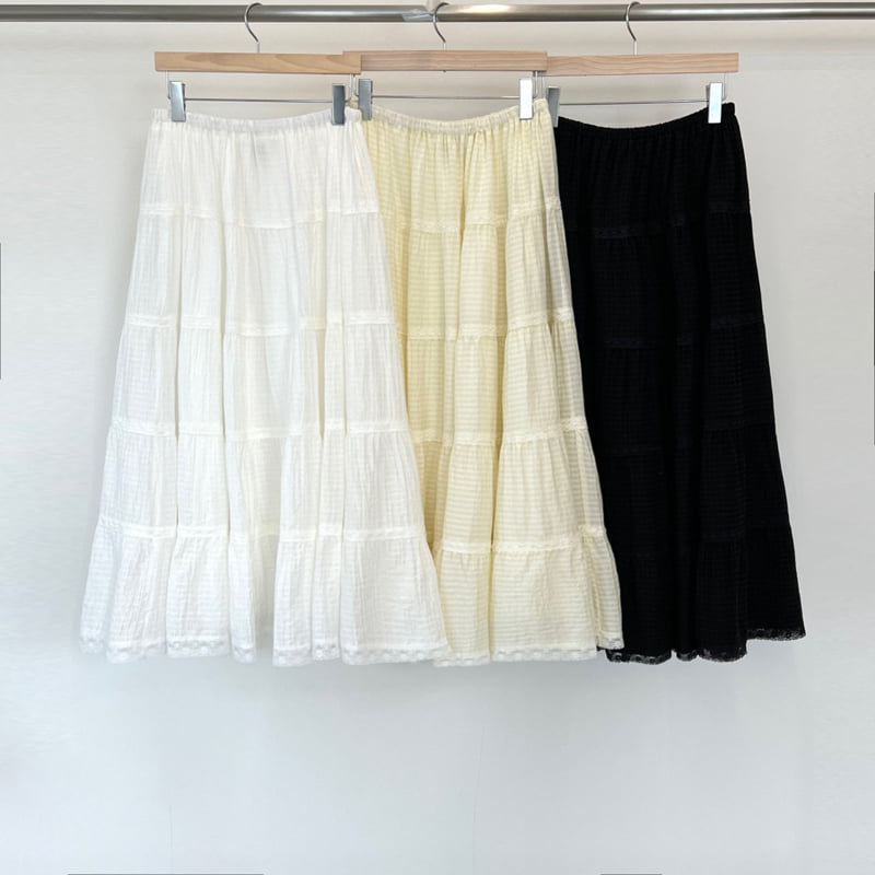 140 Avenue - Korean Women Fashion - #momslook - Birkin Shirred Skirt