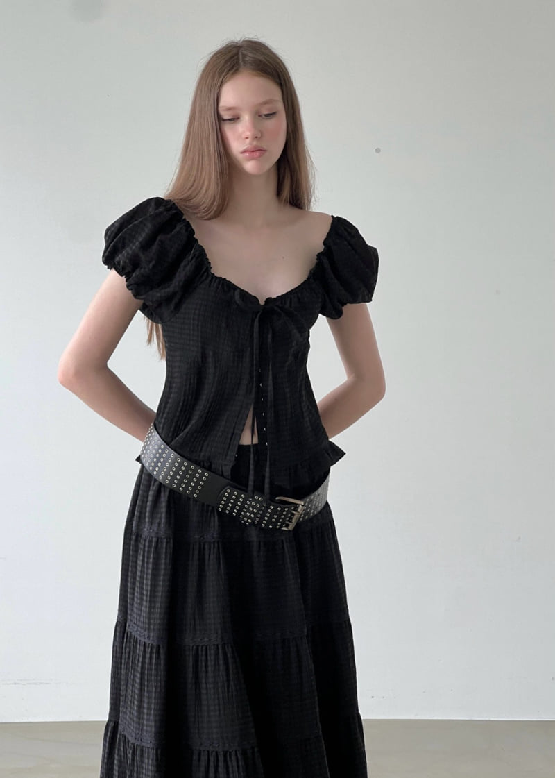 140 Avenue - Korean Women Fashion - #momslook - Birkin Shirred Blouse - 4